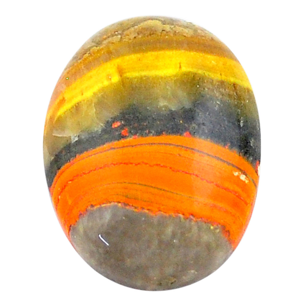 Natural 13.15cts bumble bee australian jasper 20x14mm oval loose gemstone s22833