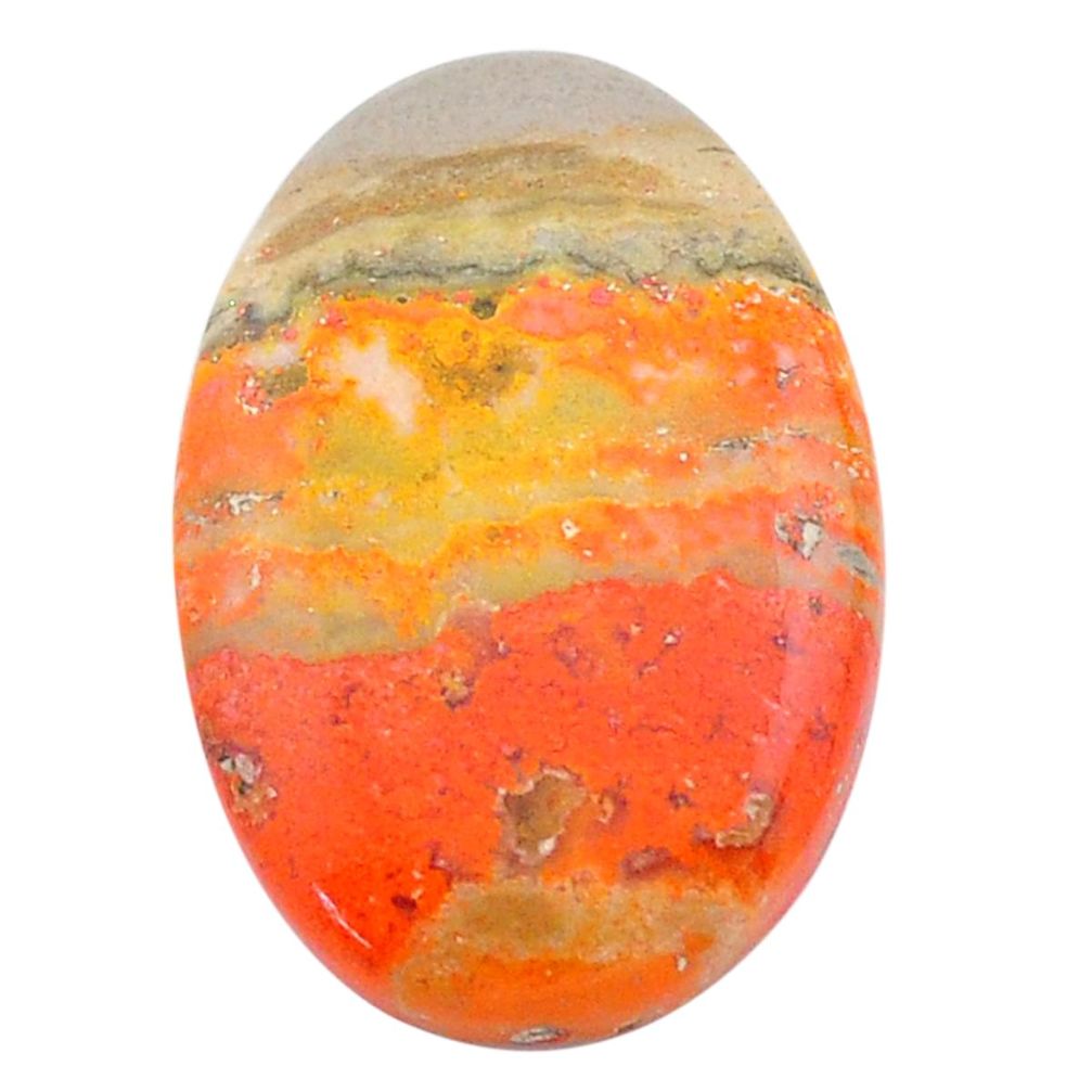 Natural 17.40cts bumble bee australian jasper 24x16mm oval loose gemstone s22809