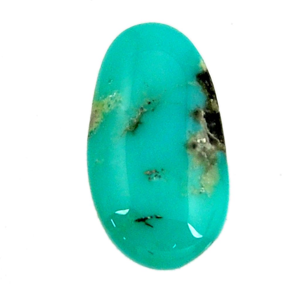 Natural 9.45cts campitos turquoise green 21x11 mm fancy loose gemstone s16611