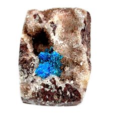Natural 40.15cts cavansite blue cabochon 27.5x19mm octagan loose gemstone s21988