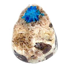 Natural 32.40cts cavansite blue cabochon 27x18.5 mm pear loose gemstone s22008