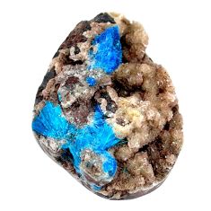 Natural 38.40cts cavansite blue cabochon 28x22 mm fancy loose gemstone s21990