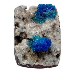 Natural 45.05cts cavansite blue cabochon 30x20 mm octagan loose gemstone s28640