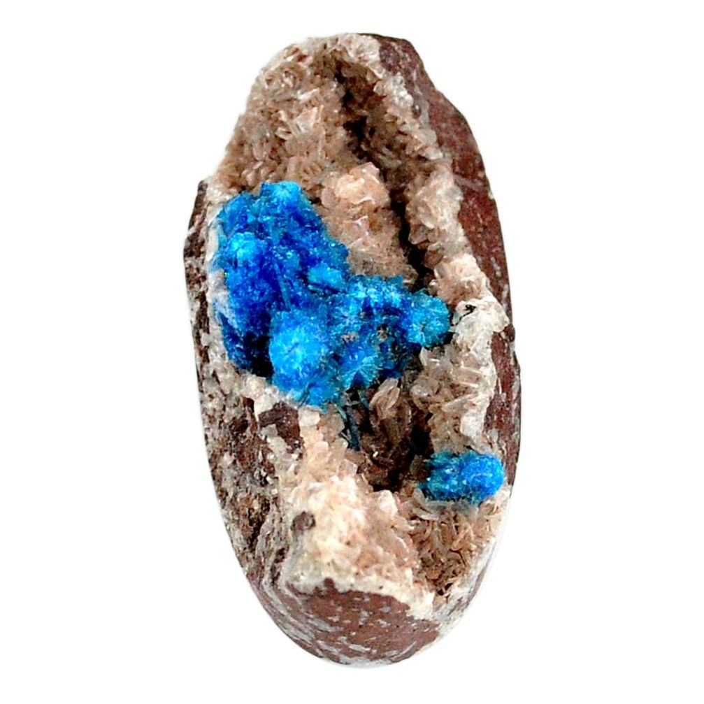 Natural 39.35cts cavansite blue cabochon 31x16 mm oval loose gemstone s21998