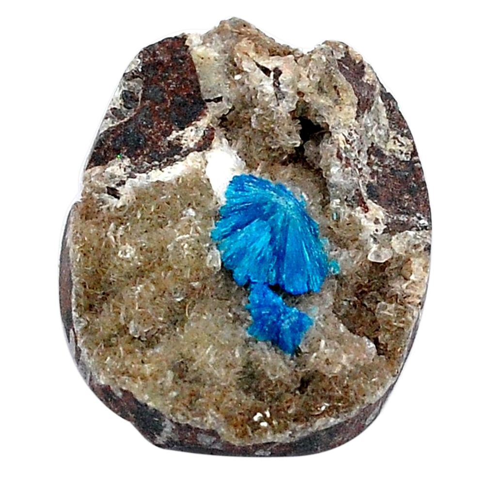Natural 35.10cts cavansite blue cabochon 31x23.5 mm oval loose gemstone s28632