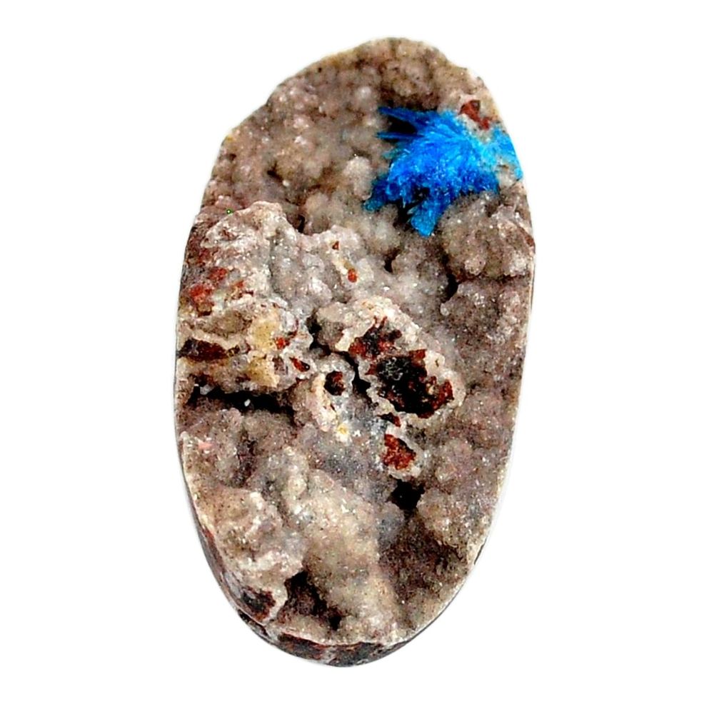 Natural 32.40cts cavansite blue cabochon 32x17 mm oval loose gemstone s21997