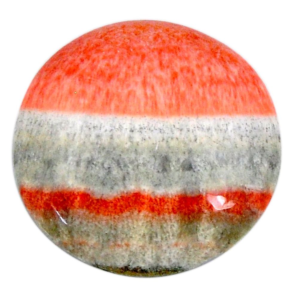 Natural 21.25cts celestobarite orange cabochon 21x21 mm loose gemstone s19831