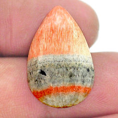Natural 19.15cts celestobarite orange cabochon 24x15 mm loose gemstone s23628