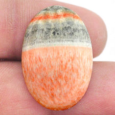 Natural 25.30cts celestobarite orange cabochon 25x17 mm loose gemstone s23648