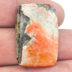 Natural 38.40cts celestobarite orange cabochon 30x20 mm loose gemstone s23636