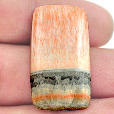 Natural 33.10cts celestobarite orange cabochon 31x17 mm loose gemstone s23637