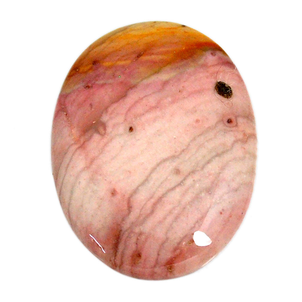 Natural 34.10cts cherry creek jasper brown 31.5x23 mm oval loose gemstone s21929