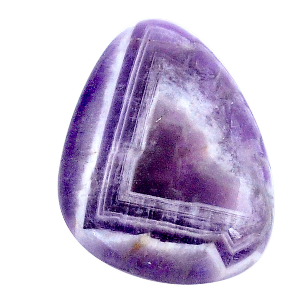 Natural 20.15cts chevron amethyst purple 25x18.5 mm fancy loose gemstone s26124