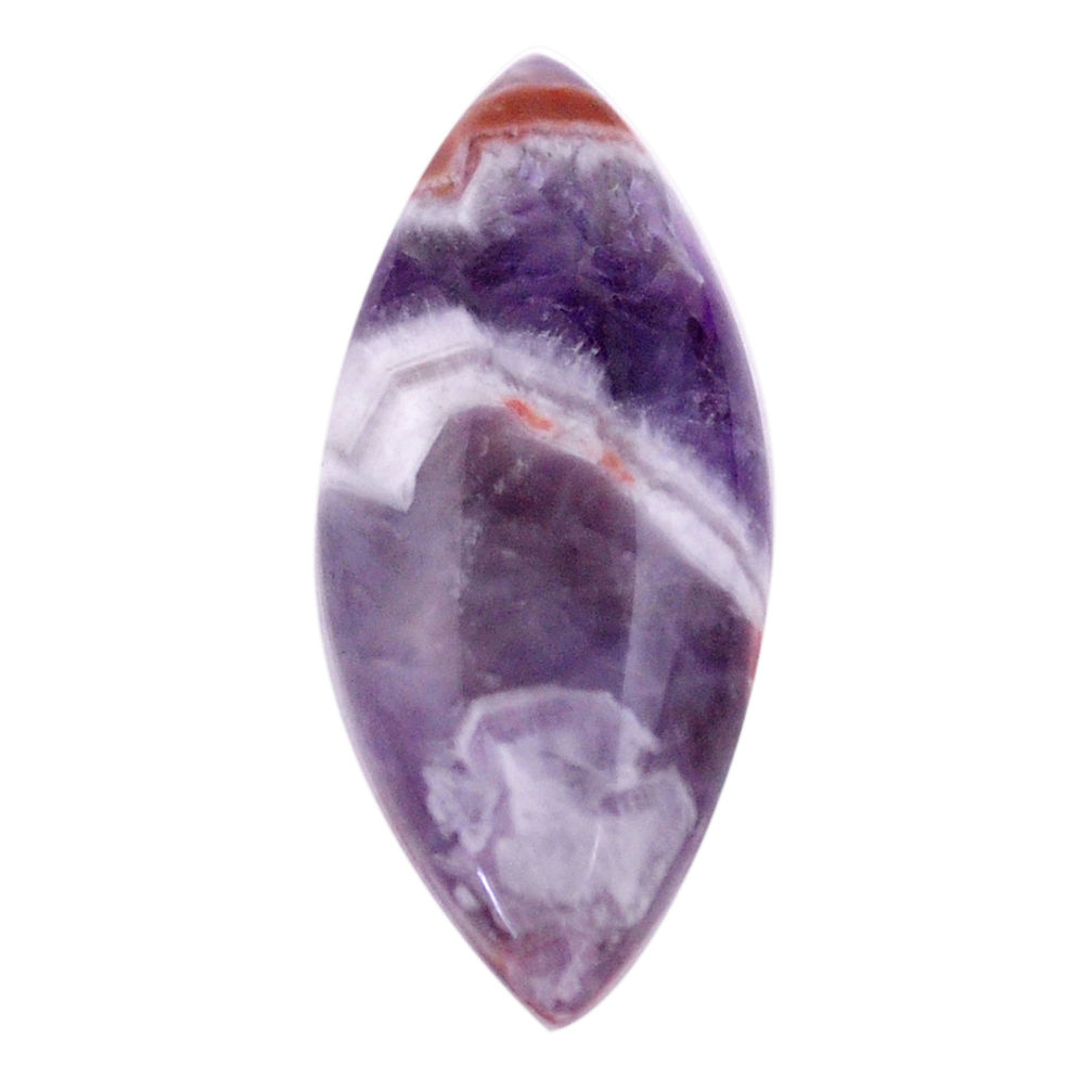 Natural 17.40cts chevron amethyst purple 31x13 mm marquise loose gemstone s25257