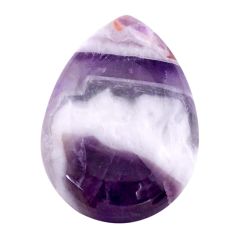 Natural 13.10cts chevron amethyst purple cabochon 23x16 mm loose gemstone s25252
