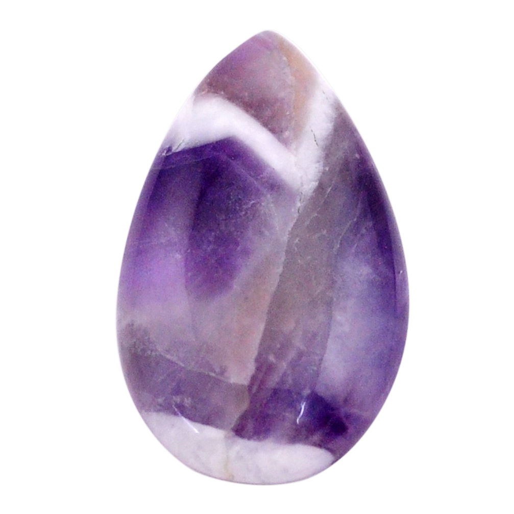 Natural 17.40cts chevron amethyst purple cabochon 28x16 mm loose gemstone s25241