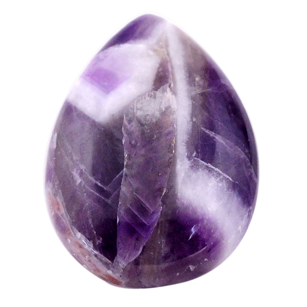 Natural 24.30cts chevron amethyst purple cabochon 28x20 mm loose gemstone s25251