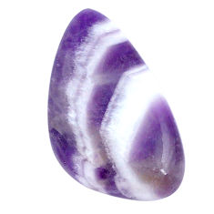 Natural 17.25cts chevron amethyst purple cabochon 29x17 mm loose gemstone s26132