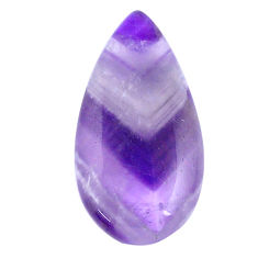 Natural 24.20cts chevron amethyst purple cabochon 35x18 mm loose gemstone s26129