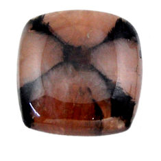 Natural 24.45cts chiastolite brown cabochon 20x19 mm loose gemstone s19260