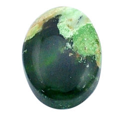 Natural 7.80cts chrome chalcedony cabochon 17x12.5 mm oval loose gemstone s27684