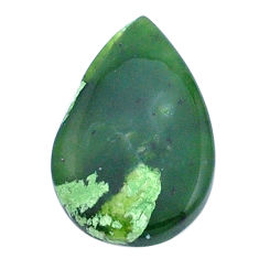 Natural 10.45cts chrome chalcedony green 22.5x15 mm pear loose gemstone s27699