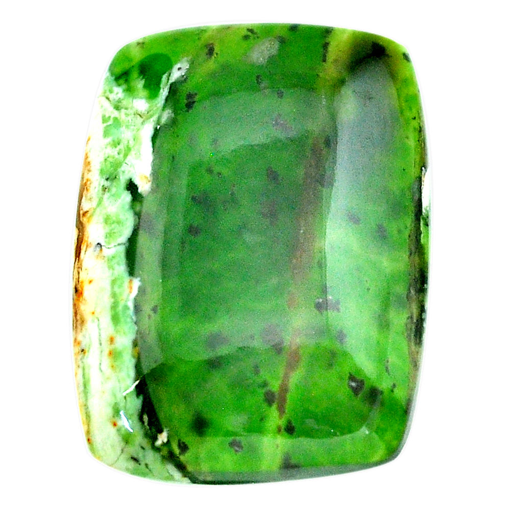 Natural 27.15cts chrome chalcedony green cabochon 27x20 mm loose gemstone s23488