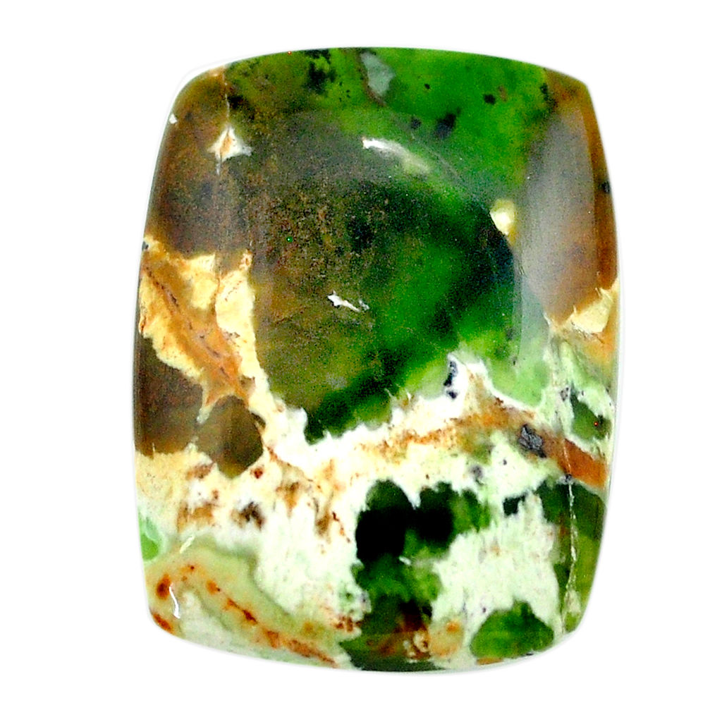 Natural 23.15cts chrome chalcedony green cabochon 27x20 mm loose gemstone s23489