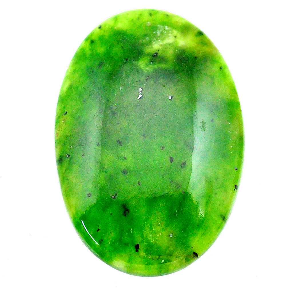 Natural 22.35cts chrome chalcedony green cabochon 29x19 mm loose gemstone s23514