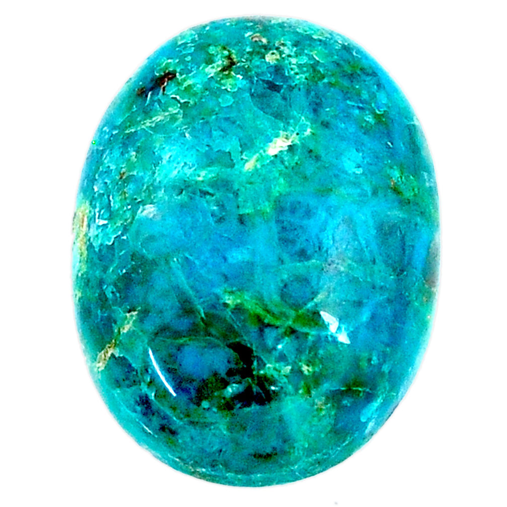 Natural 13.25cts chrysocolla green cabochon 20x15 mm oval loose gemstone s21269