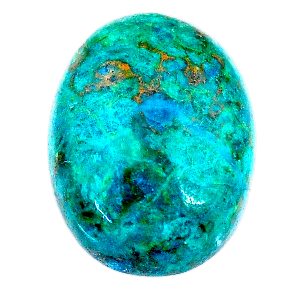 Natural 15.10cts chrysocolla green cabochon 20x15 mm oval loose gemstone s21272