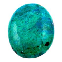 Natural 23.45cts chrysocolla green cabochon 24x19 mm oval loose gemstone s25385