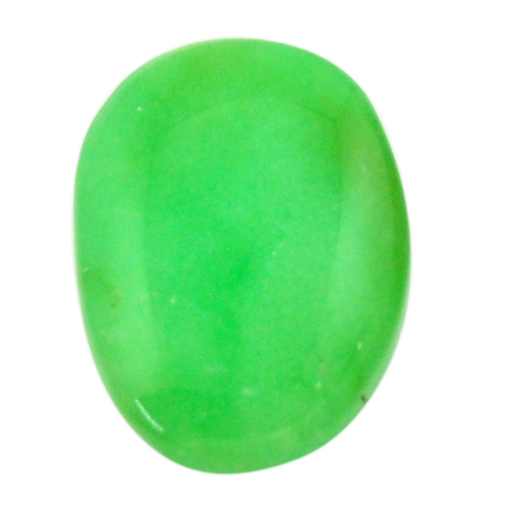 Natural 12.40cts chrysoprase green cabochon 20.5x15 mm loose gemstone s17829