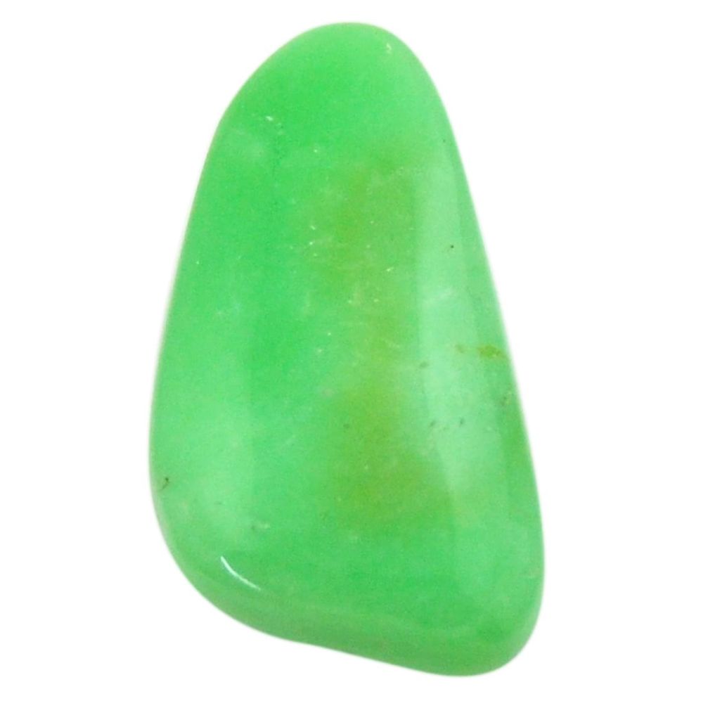 Natural 15.10cts chrysoprase green cabochon 26x14 mm fancy loose gemstone s17839