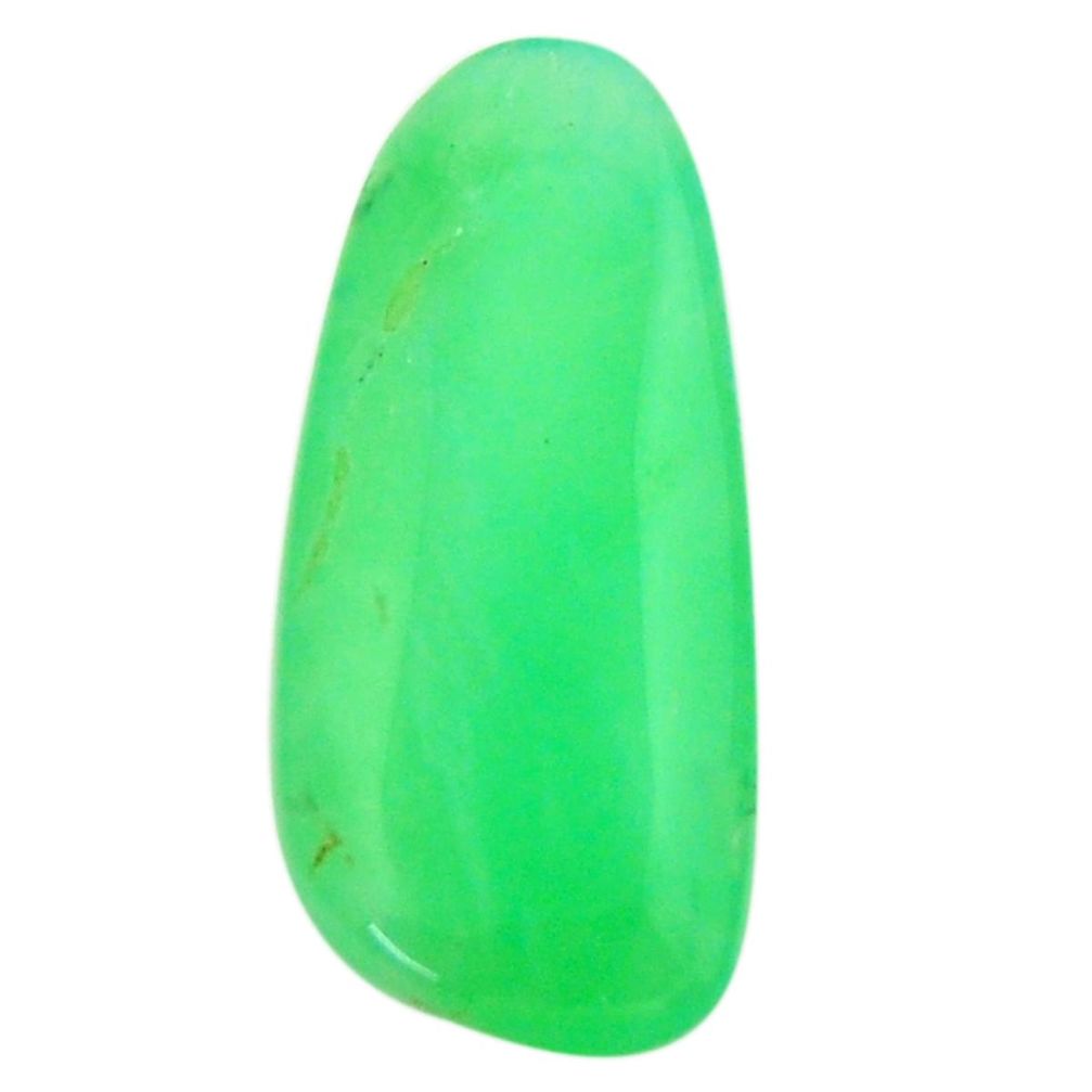 Natural 13.45cts chrysoprase green cabochon 27x12 mm fancy loose gemstone s17830