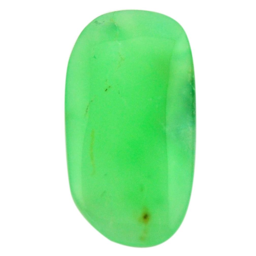 Natural 18.10cts chrysoprase green cabochon 32.5x16.5 mm loose gemstone s17836