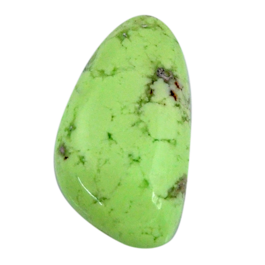 Natural 12.10cts chrysoprase lemon cabochon 22x12 mm fancy loose gemstone s19806