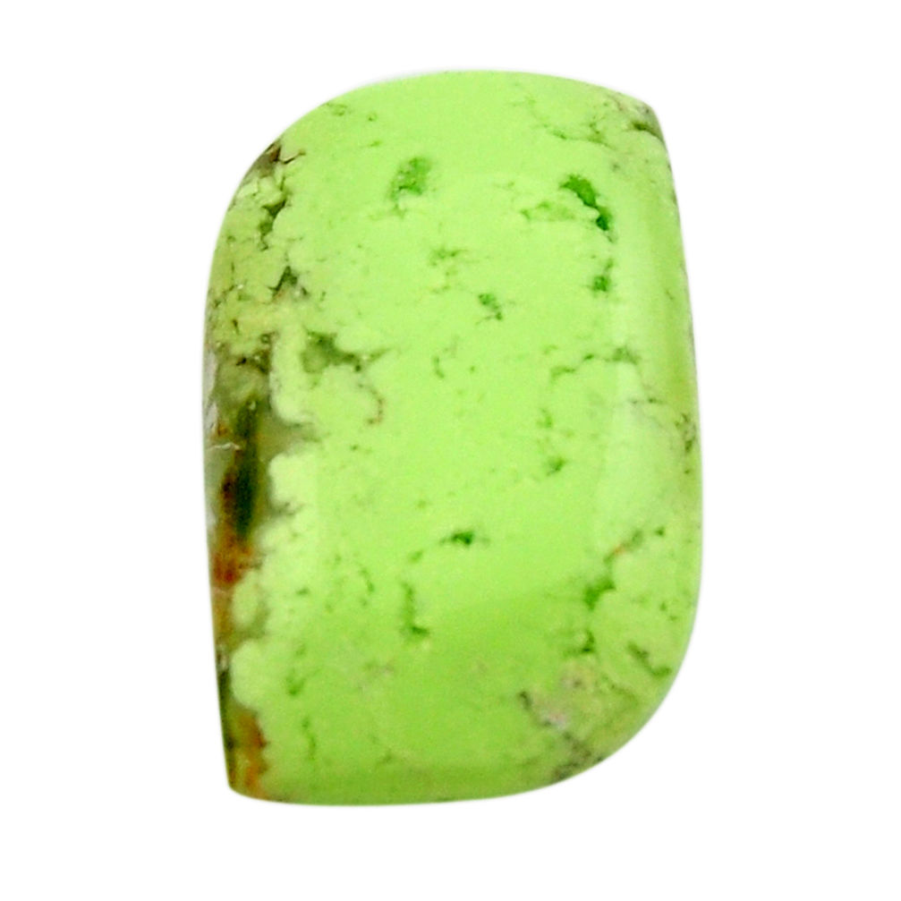 Natural 17.35cts chrysoprase lemon cabochon 23.5x15 mm loose gemstone s17554