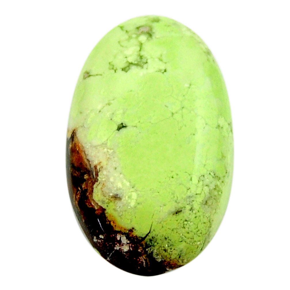  chrysoprase lemon cabochon 26x16 mm oval loose gemstone s17553