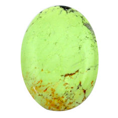 Natural 30.15cts chrysoprase lemon cabochon 29x20 mm oval loose gemstone s23702