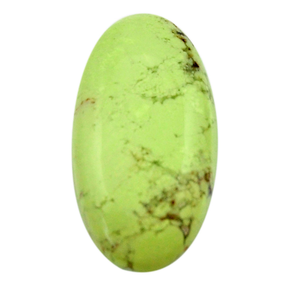  chrysoprase lemon cabochon 30x15 mm oval loose gemstone s17547