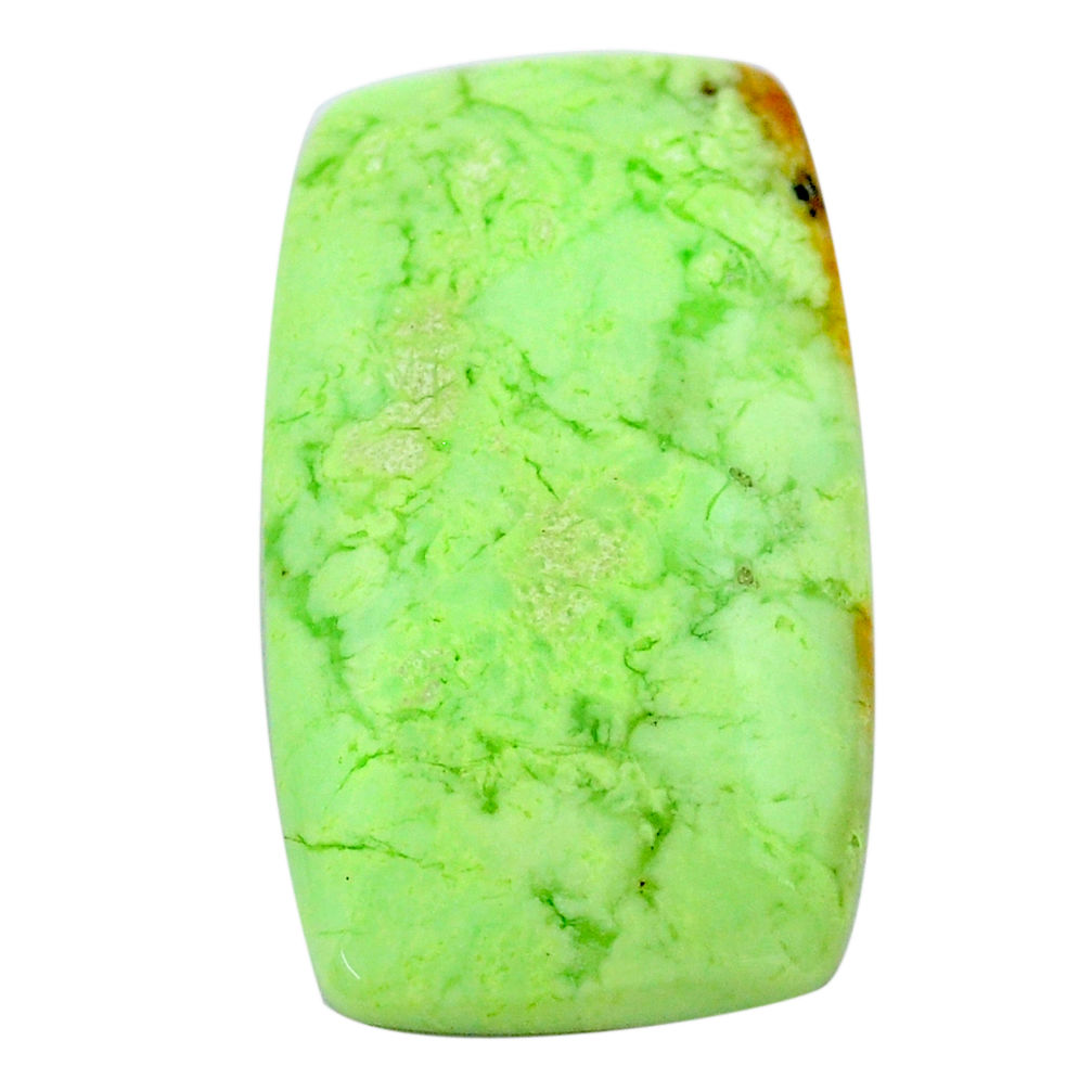 Natural 29.45cts chrysoprase lemon cabochon 32x18 mm loose gemstone s23681