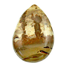Natural 16.30cts cotham landscape marble 26x17 mm pear loose gemstone s23536