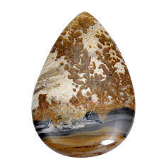 Natural 24.20cts cotham landscape marble 37x23 mm pear loose gemstone s29720