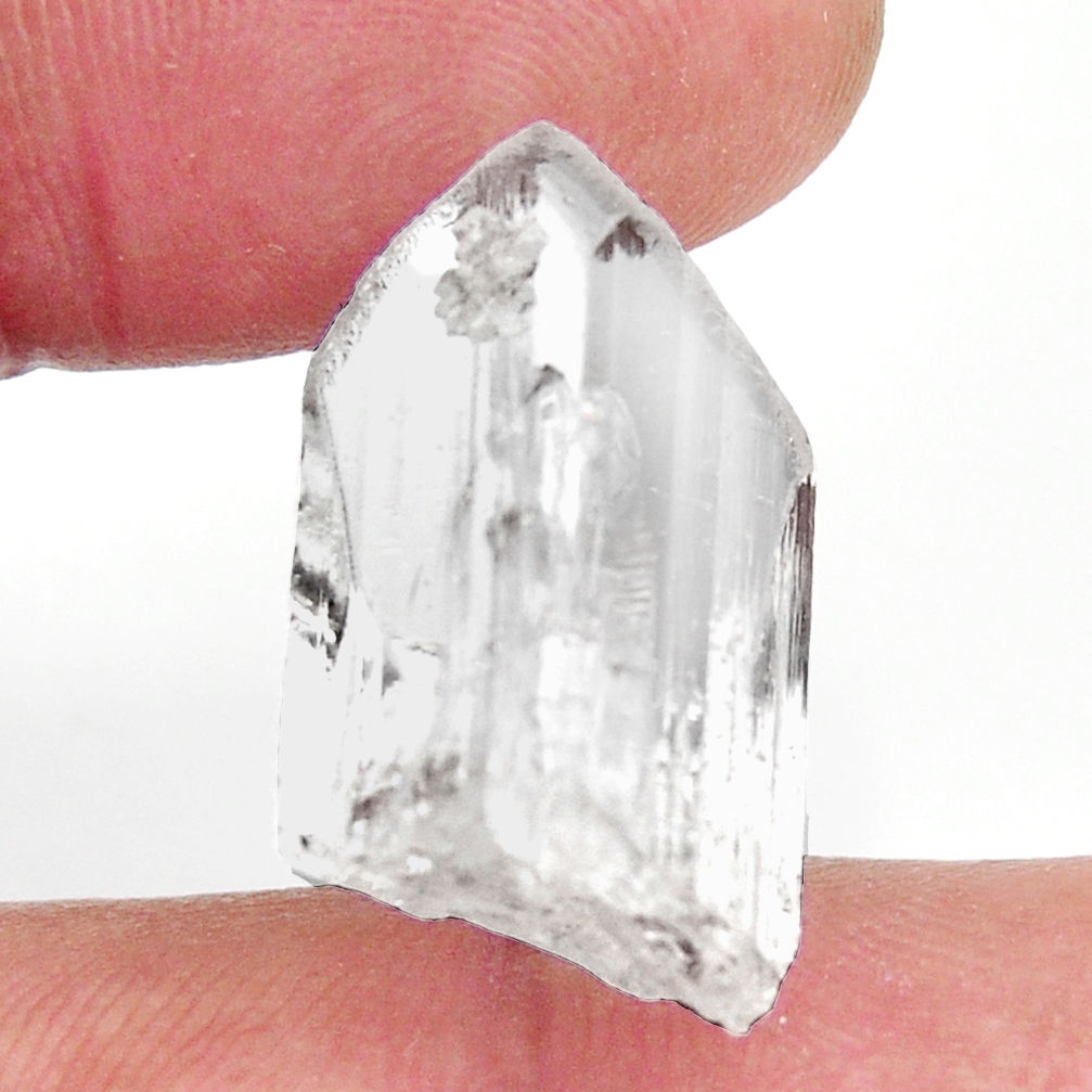 Natural 20.25cts danburite faceted white 20x13.5 mm fancy loose gemstone s16445