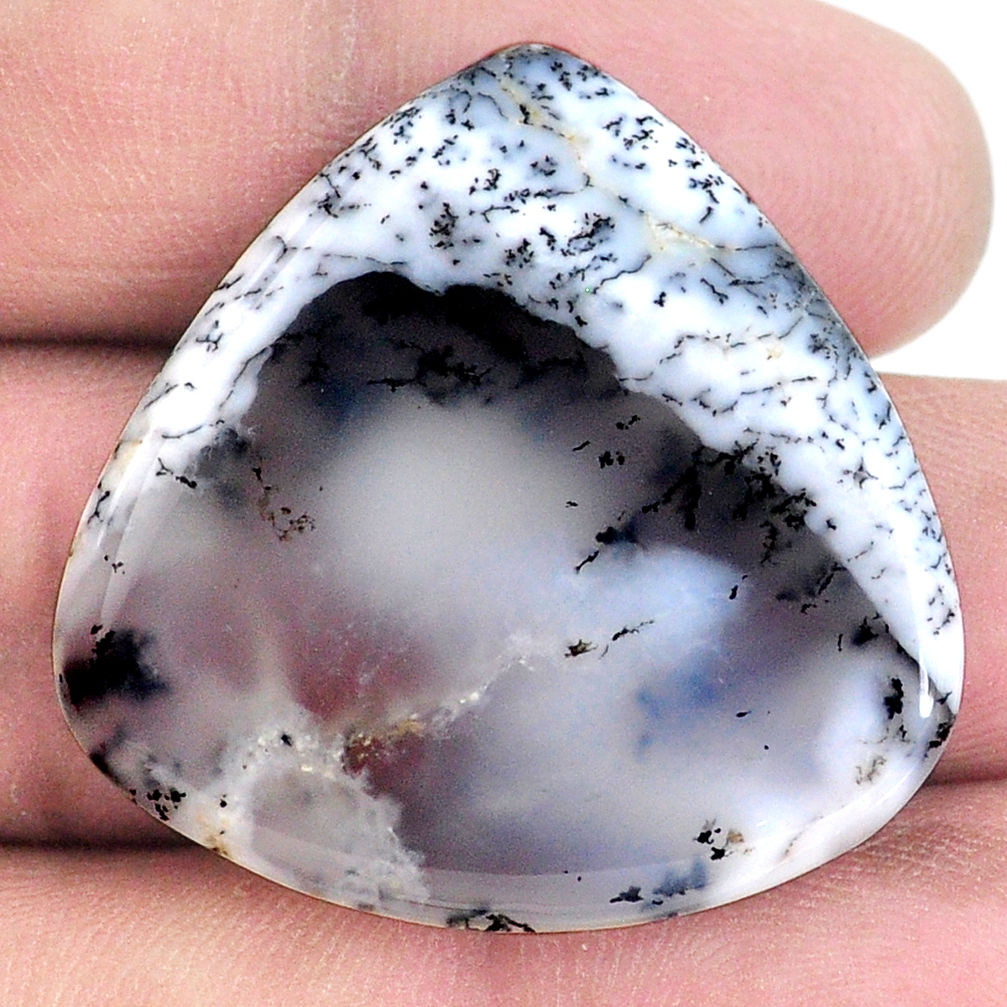 Natural 36.30cts dendrite opal (merlinite) 31x31 mm fancy loose gemstone s20761