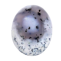 Natural 18.25cts dendrite opal (merlinite) white 28x20 mm loose gemstone s29961