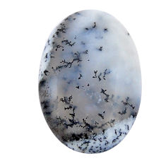 Natural 30.05cts dendrite opal (merlinite) white 33.5x22mm loose gemstone s29970
