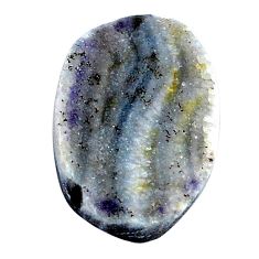 Natural 12.85cts desert druzy rose cabochon 21x15 mm oval loose gemstone s26252