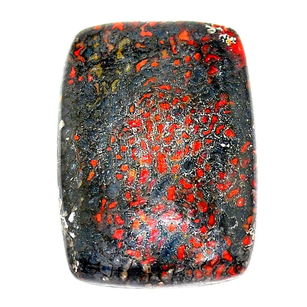 Natural 28.45cts dinosaur bone fossilized 28x19 mm octagan loose gemstone s23923